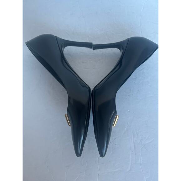 Louis Vuitton Heartbreaker Black Leather Slip On Stiletto Heel Pump Shoes Sz 5 - Picture 4 of 13